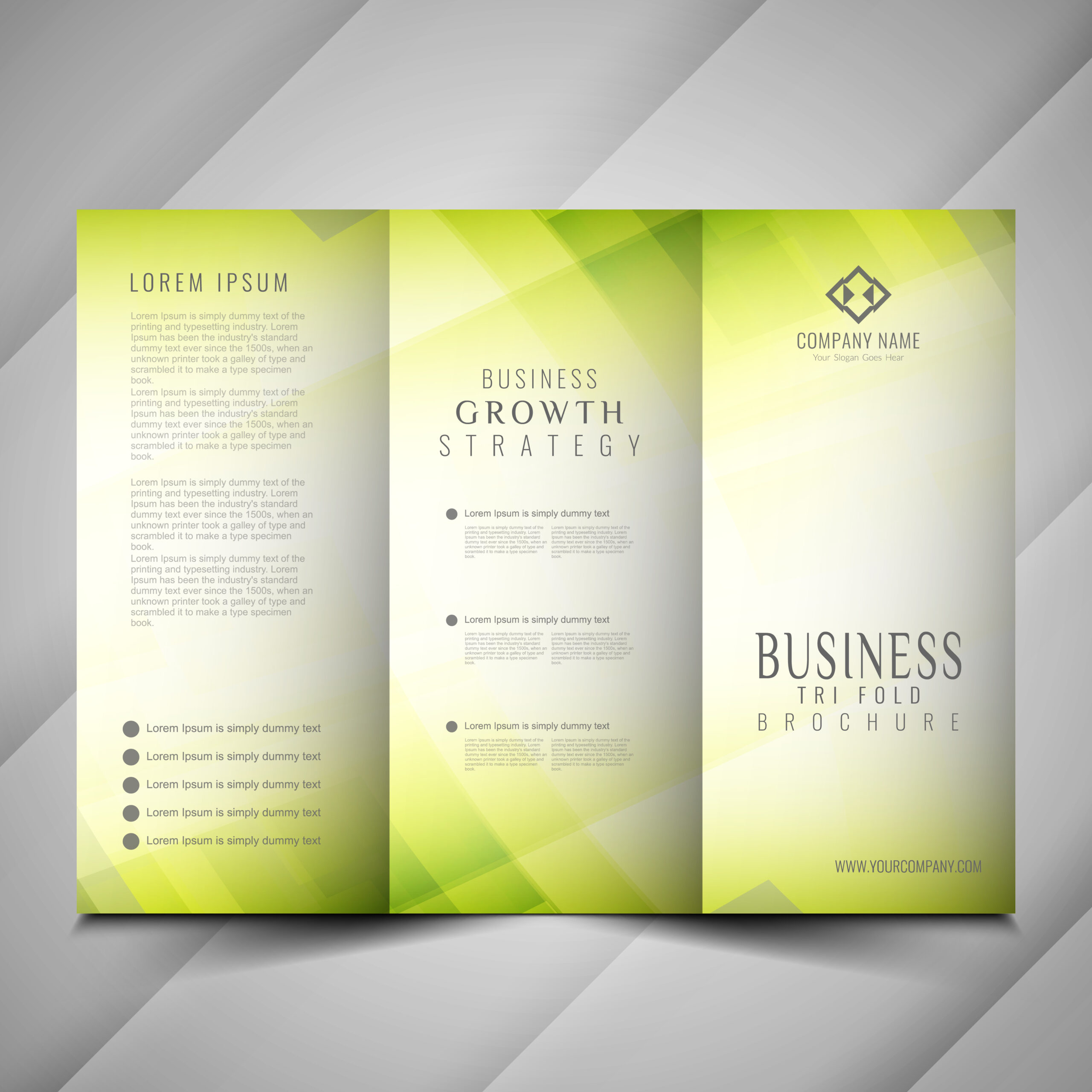 Abstract modern Trifold brochure template